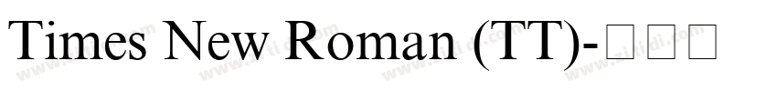 Times New Roman (TT)字体转换